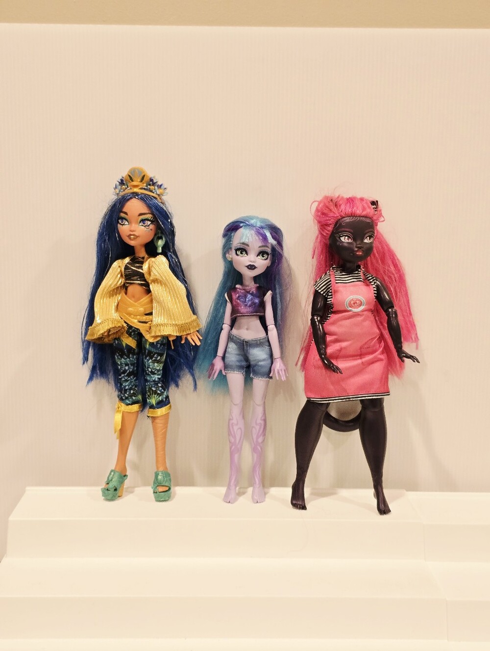 Monster High Doll Set Catty Noir, Cleo and Twyla